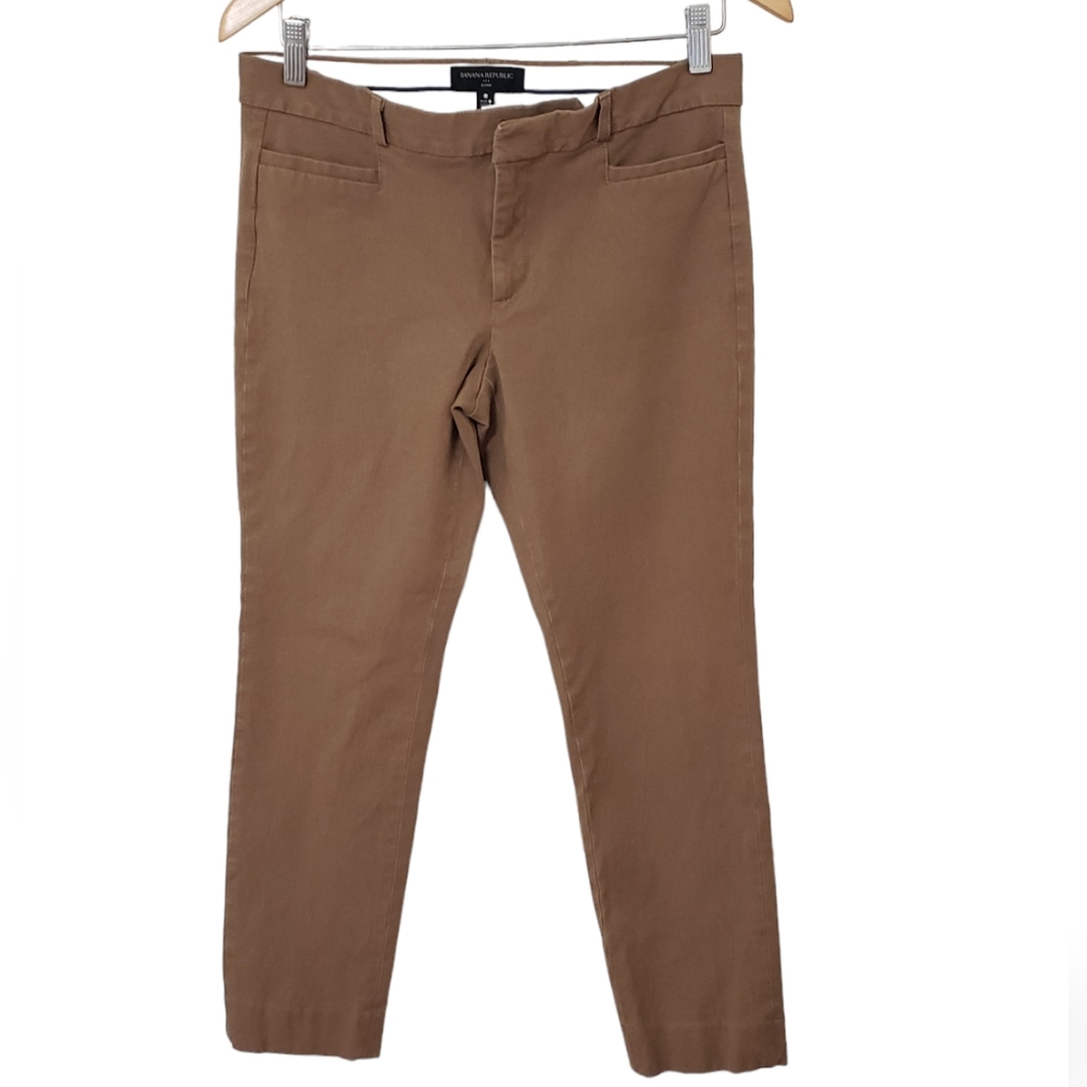 Banana Republic Women's Sloan Pants Beige Camel Size 8